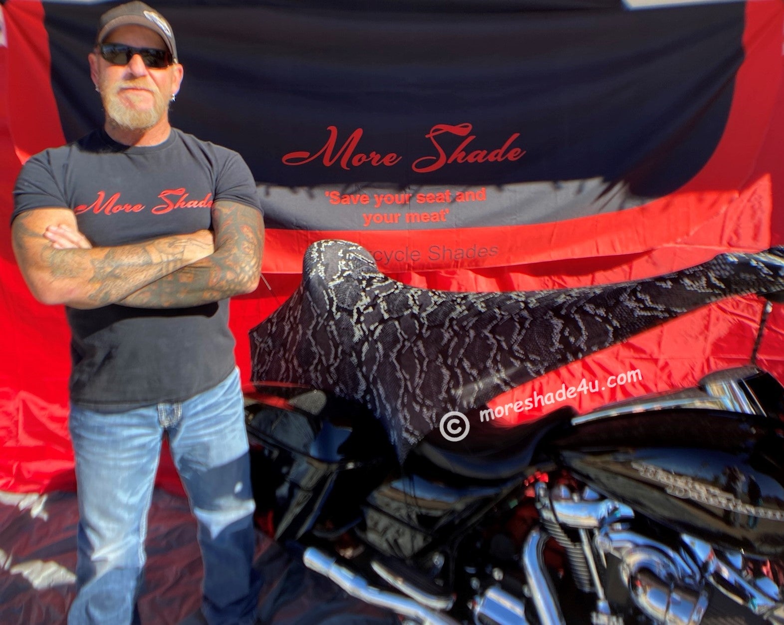 Motorcycle deals shade cover